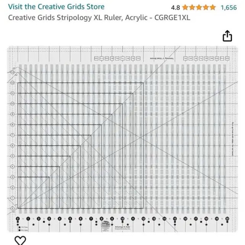Creative Grids Stripology XL Ruler